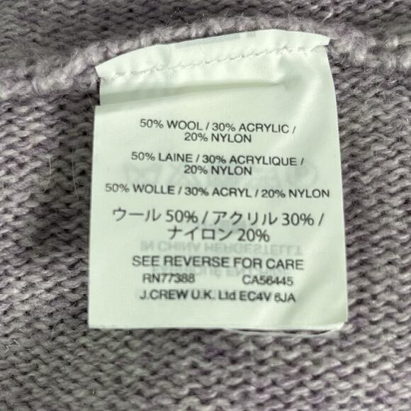 J. Crew Tie Waist Tunic Sweater XXXS Wool Blend Heathered Orchid Oversized - Picture 8 of 9